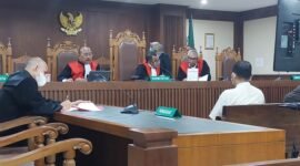 Persidangan terdakwa Samuel Purba dan Nurcholis di Pengadilan Negeri Jakarta Pusat, Senin, 30 Januari 2023. (Dok. Ist)
