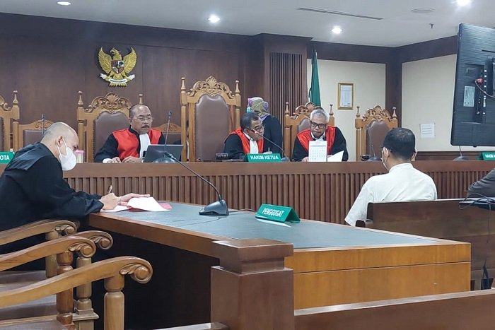 Persidangan terdakwa Samuel Purba dan Nurcholis di Pengadilan Negeri Jakarta Pusat, Senin, 30 Januari 2023. (Dok. Ist)