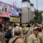 Aksi demo Kepala Desa soal perpanjangan masa jabatan di DPR RI. (Instagram.com/@lokapolitik)