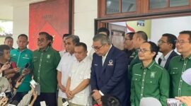Pertemuan antara PKB-Gerindra dan Partai Nasdem di Kantor Sekretariat Bersama, Menteng, Jakarta Pusat, Kamis (26/1/2023). (Instagram.com/@jazilulfawaid_real)