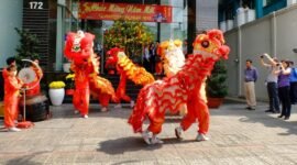 Penampilan Barongsai. (Pexels.com/Quang Nguyen Vinh)
