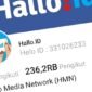 Tangkapan layar jumlah follower akun Hallo.id (Hallo Media Network) di media sosial platform Helo. (Dok. Hallo Media/Budi Purnomo)