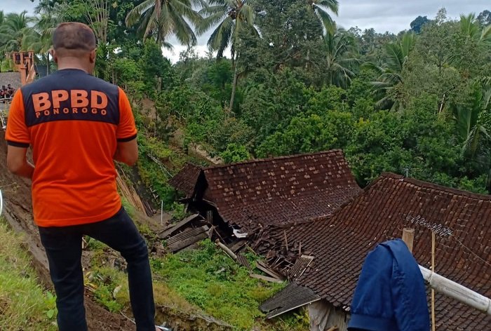 Bencana alam itu dipicu cuaca ekstrem, hujan berkepanjangan di Kabupaten Ponorogo. (Dok. Fin)