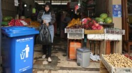 BRI meresmikan Program Gerakan Anti Sampah “Yok Kita Gas” di Pasar Kesesi, Kabupaten Pekalongan, Jawa Tengah. (Dok. Bank BRI)