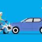 Ilustrasi Kecelkaan Mobil dan Motor. (Dok. Halloupdate.com/M. Rifai Azhari)
