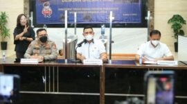 Kasubdit III Dittipideksus Bareskrim Polri Kombes Robertus Yohanes De Deo saat konferensi pers. (Dok. Polri) 
