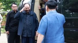 Ketua Umum Partai NasDem Surya Paloh dan Ketua Umum Partai Gerindra Prabowo Subianto. (Dok. Tim Media Prabowo)
