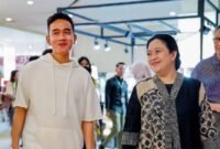 Puan Maharani dan Gibran Rakabuming Raka di Mal Solo Paragon, Jawa Tengah, Sabtu malam, 27 Mei 2023. (Instagram.com/@puanmaharani)