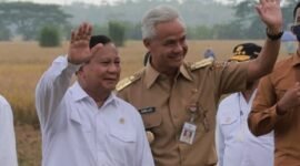 Menteri Pertahanan Menhan Prabowo Subianto dan Gubernur Jawa Tengah Ganjar Pranowo. (Dok. Tim Media Prabowo Subianto)