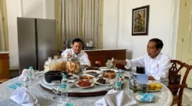 Prabowo Subianto mengunggah momen santap siangnya bersama Jokowi melalui akun Instagram resminya. (Instagram.com/@prabowo)
