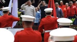 Ketua Umum Partai GerindraPrabowo Subianto bersama  Ketua DPP PDI Perjuangan Puan Maharani. (Instagra.com/@fraksipartaigerindra)