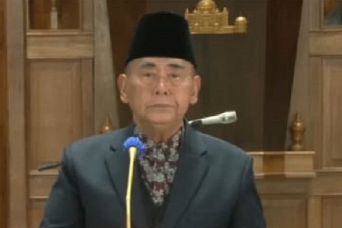 Tangkapan Layar, Pimpinan Pondok Pesantren Al Zaytun, Panji Gumilang. (Dok. Youtube.com/Al-Zaytun Official)
