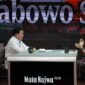 Menteri Pertahanan (Menhan) RI Prabowo Subianto saat menghadiri program 'Mata Najwa'. (Dok. Tim Media Prabowo Subianto)
