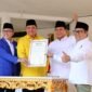 Ketua Umum Partai Gerindra Prabowo Subianto bersama Ketuam Umum Partai Golkar Airlangga Hartarto, Ketua Umum ZUlkifli Hasan dan Ketua Umum PKB Muhaimin Iskandar. (Dok. Tim Media Prabowo Subianto)