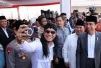 Presiden Joko Widodo (Jokowi) didampingi Menteri Pertahanan Prabowo Subianto membuka Muktamar Sufi Internasional 2023 di Sahid International Convention Center, Pekalongan, Jawa Tengah. (Instagram.com/@prabowo)