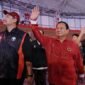 Menteri Pertahanan Prabowo Subianto diacara Puncak Hari Olah Raga Nasional (HAORNAS) XL Tahun 2023 di GOR Velodrome Rawamangun, Jakarta. (Dok. Tim Media Prabowo Subianto)