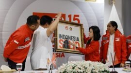 Ketua Umum Partai Gerindra Prabowo Subianto mengunjungi Partai Solidaritas Indonesia (PSI). (Dok. Tim Media Prabowo)
