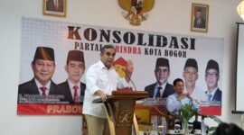 Sekjen Partai Gerindra Ahmad Muzani menghadiri konsolidasi kader Gerindra Kota Bogor. (Dok. TIm Media Gerindra)