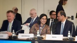 Menteri Keuangan (Menkeu) Sri Mulyani Indrawati melakukan Pertemuan Bilateral dengan Managing Director International Finance Corporation (IFC), Makhtar Diop. (Dok. Kemenkeu.go.id)