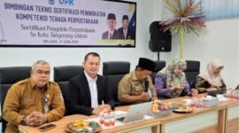 Komisioner BNSP, Prof. Amilin, menghadiri undangan Dinas Perpustakaan dan Kearsipan Kota Tangerang Selatan (Dinas P&K Pemkot Tangsel) sebagai narasumber dalam Bimbingan Teknis (Bimtek) pustakawan. (11/6/24)