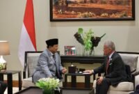 Menteri Pertahanan RI Prabowo Subianto bersama Raja Yordania Abdullah II bin Al-Hussein. (Dok. Tim Media Prabowo)