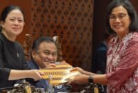 Ketua DPR RI Puan Maharani bersama Menteri Keuangan RI Sri Mulyani. (Instagram.com/@smindrawati)