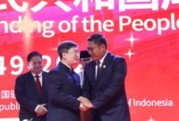 Wakil Menteri Pertanian (Wamentan) Sudaryono (Kanan) saat menghadiri undangan dalam acara National Day Reception of the Chinese Embassy in Indonesia di Jakarta, Kamis 19 September 2024 malam. (Dok. Kementerian Pertanian) 