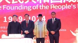 Wakil Menteri Pertanian (Wamentan) Sudaryono saat menghadiri undangan dalam acara National Day Reception of the Chinese Embassy in Indonesia di Jakarta. (Dok. Kementan)