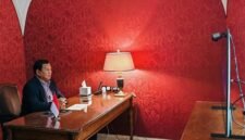 Presiden Prabowo Subianto memimpin rapat terbatas secara virtual. (Dok. Tim Media Prabowo)