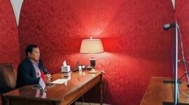 Presiden Prabowo Subianto memimpin rapat terbatas secara virtual. (Dok. Tim Media Prabowo)