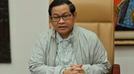 Pramono Anung di Balai Kota Jakarta menjabarkan rincian kerugian transportasi. (Instagram.com @pramonoanungw)