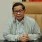 Pramono Anung di Balai Kota Jakarta menjabarkan rincian kerugian transportasi. (Instagram.com @pramonoanungw)